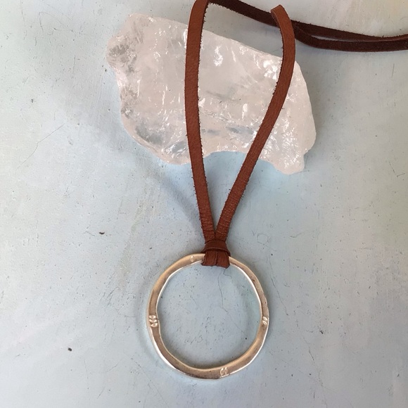 New Sundance Charm Leather Cord Necklace - Picture 6 of 8